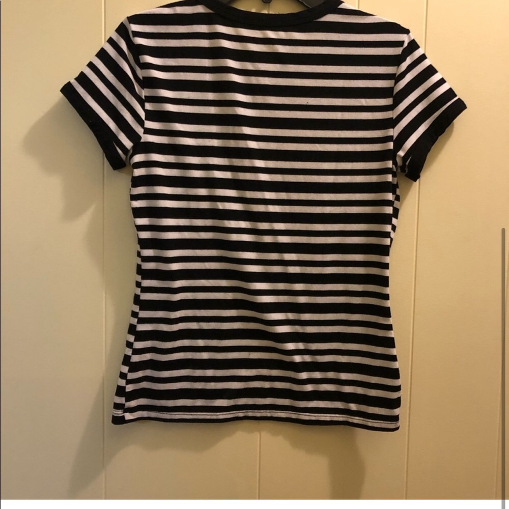 Black and white striped shirt